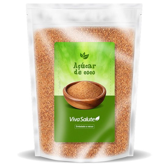 Açúcar de Coco 100% Puro Viva Salute - 2 Kg -
