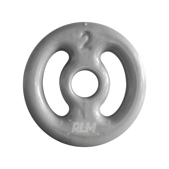 Anilha Emborrachada - Cinza - 2 Kg - Incolor