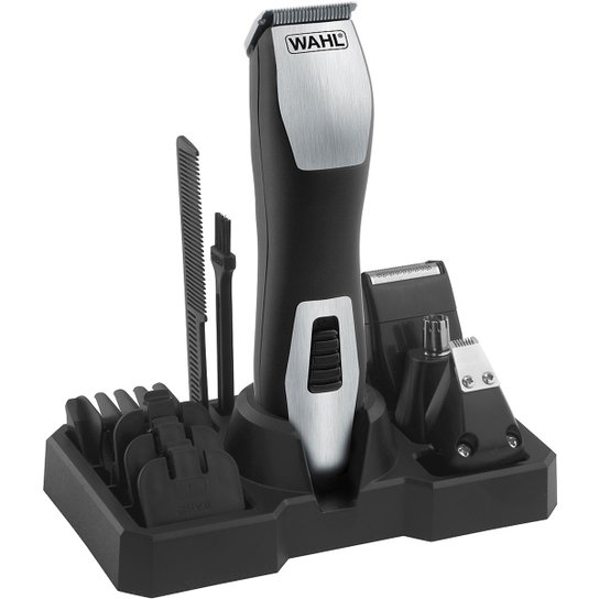 Aparador de Pelos Wahl GroomsMan Pro Bivolt - Preto+Prata