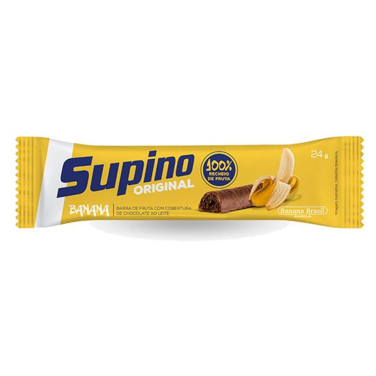 Barra de Frutas Supino Original Banana ao Leite 24g -