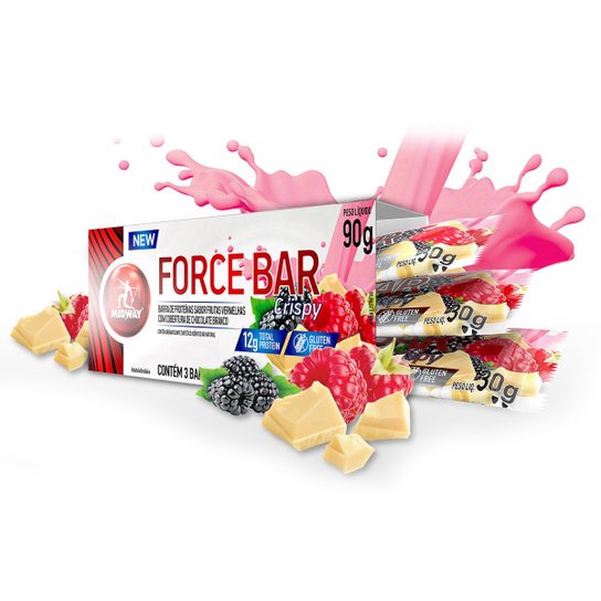 Barra de Proteína Force Bar Crisp Midway 3 Unidades -