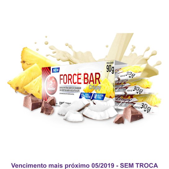 Barra de Proteína Force Bar Crisp - Midway 3 Unidades -