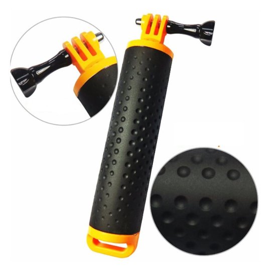 Bastão Flutuante para GoPro SjCam 18cm - Laranja