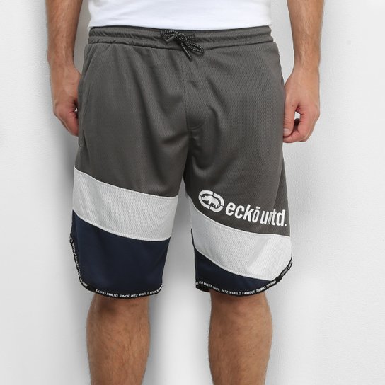 Bermuda Ecko Active Masculina - Preto+Azul