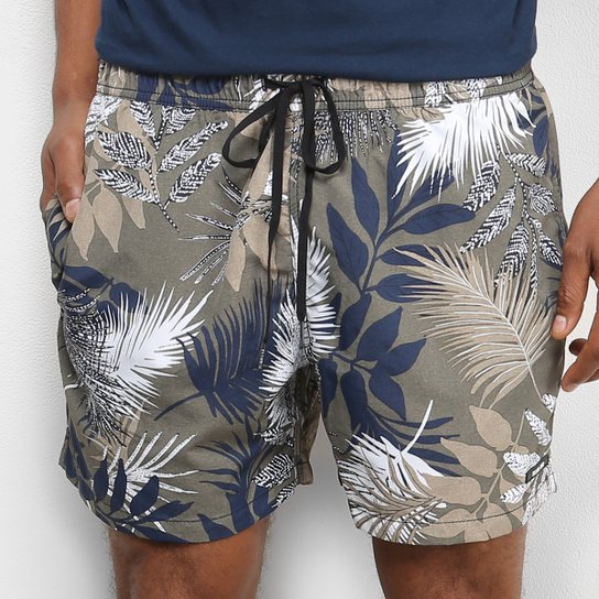 Bermuda Ellus Folhagem Masculina - Oliva