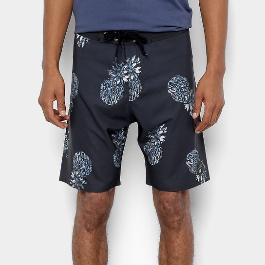 Bermuda Hang Loose Boardshorts Pineapple Masculina - Preto