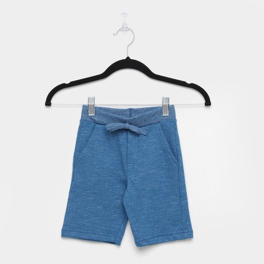 Bermuda Infantil Brandili Moletinho - Azul