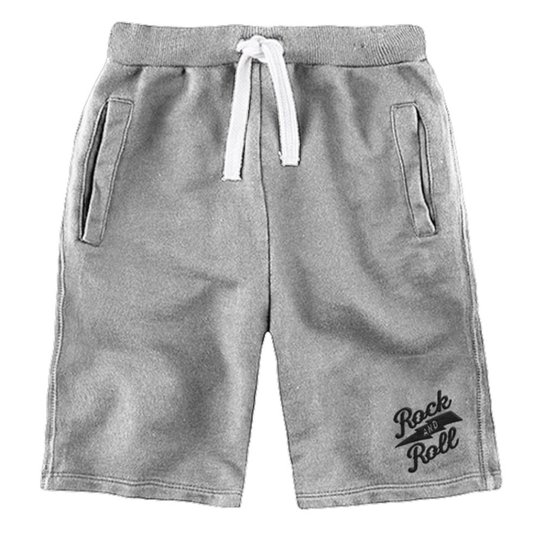 Bermuda Infantil Comfy Rock And Roll Masculino - Cinza