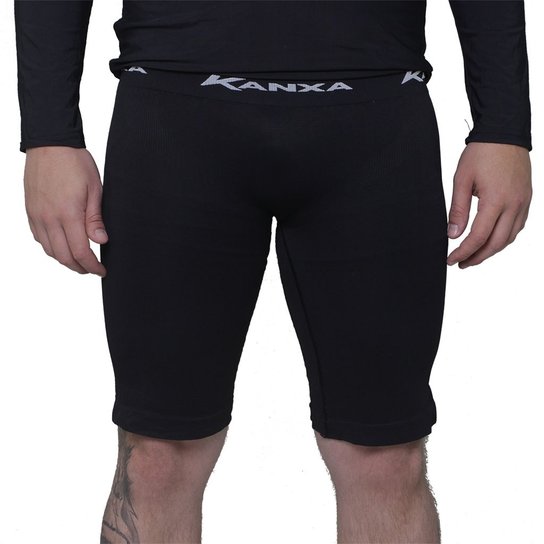Bermuda Kanxa Alta Compressão - Preto
