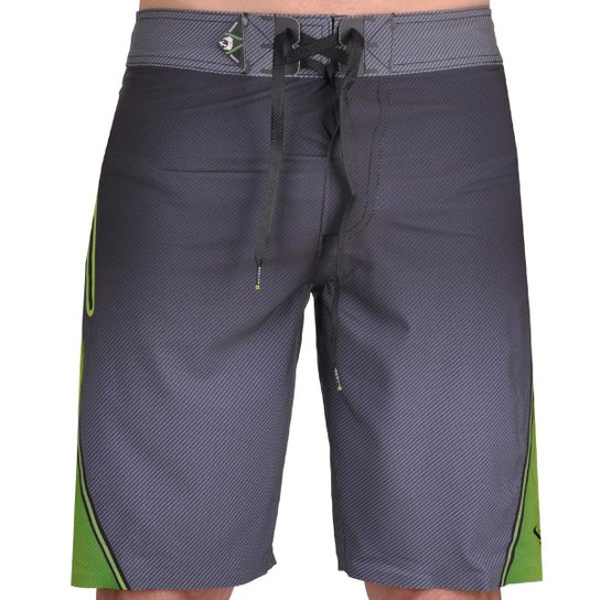 Bermuda Lost Black Dart Fade Cs Masculina - Chumbo+Verde