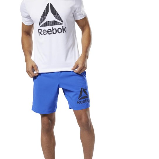 Bermuda Reebok Wor Woven Graphic Masculina - Azul