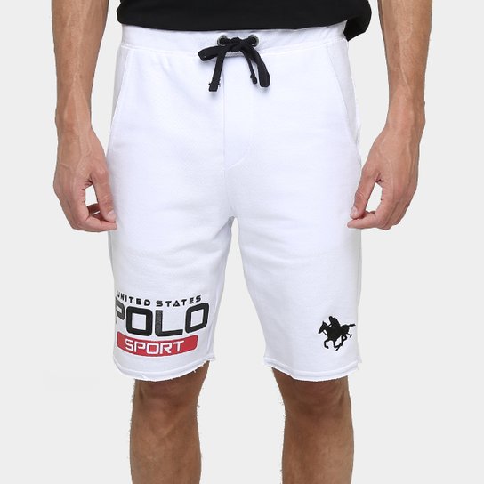 Bermuda RG 518 Moletom Sport - Branco