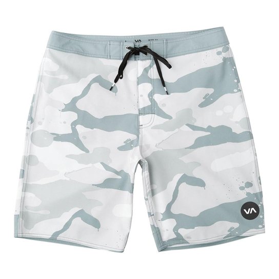 Bermuda RVCA Boardshort Bruce Warp Trunk Masculina - Cinza