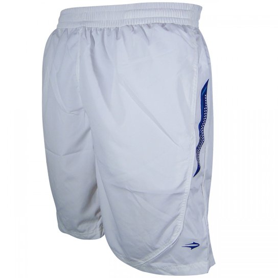 Bermuda Topper Training Support V - Branco+Azul