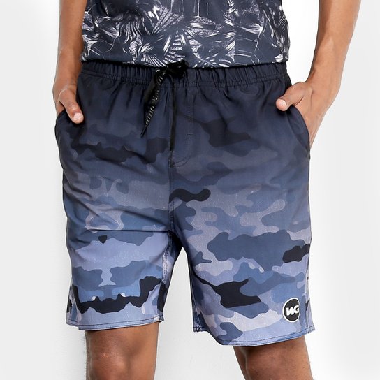 Bermuda WG Voley Camo Fun Masculina - Preto