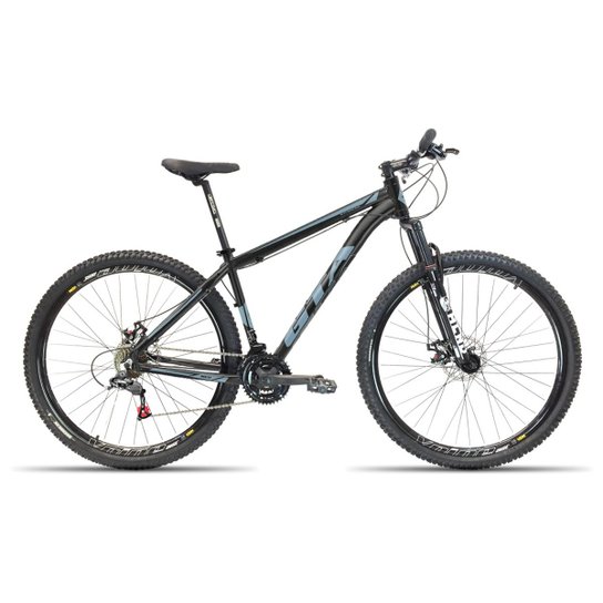Bicicleta 29 GTA NX11 24v Kit Shimano F. Hidraulico - Preto+Cinza
