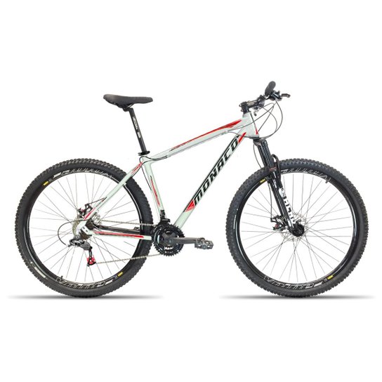 Bicicleta 29 Monaco 24v Kit Shimano F. Hidraulico - Branco