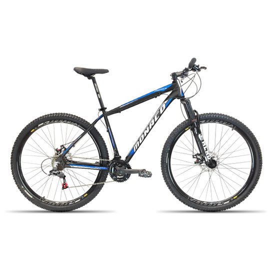 Bicicleta 29 Monaco 24v Kit Shimano F. Hidraulico - Preto+Azul