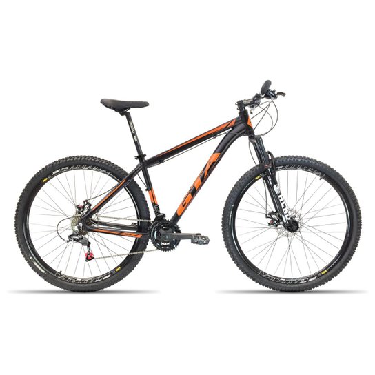 Bicicleta Aro 29 GTA NX11 24v Cambios Shimano - Preto+Laranja