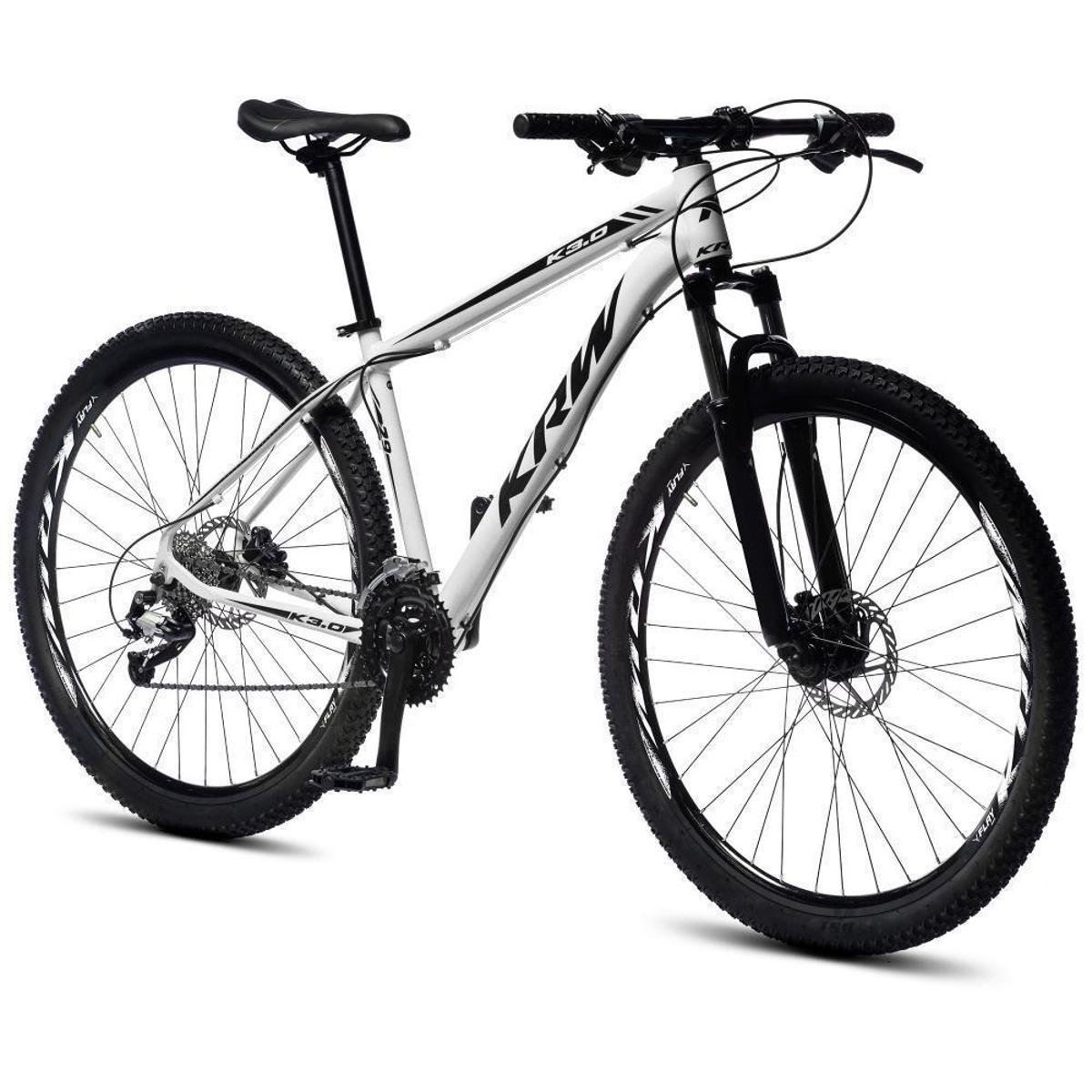 Bicicleta Aro 29 KRW Alumínio 27 Vel Shimano Acera Freio Hidráulico com Trava S31