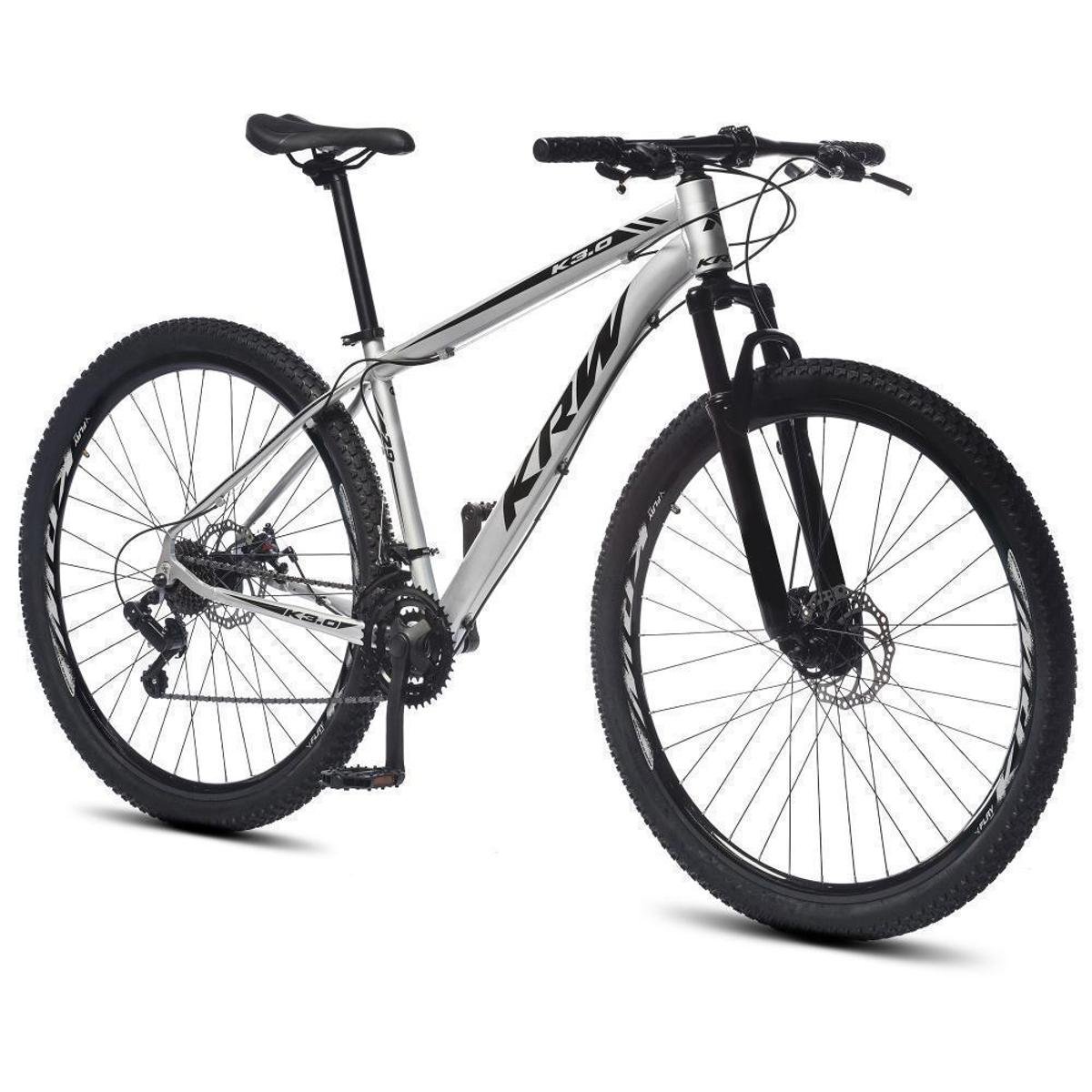 Bicicleta Aro 29 KRW Alumínio Shimano TZ 24 Vel Freio a Disco Ltx S40