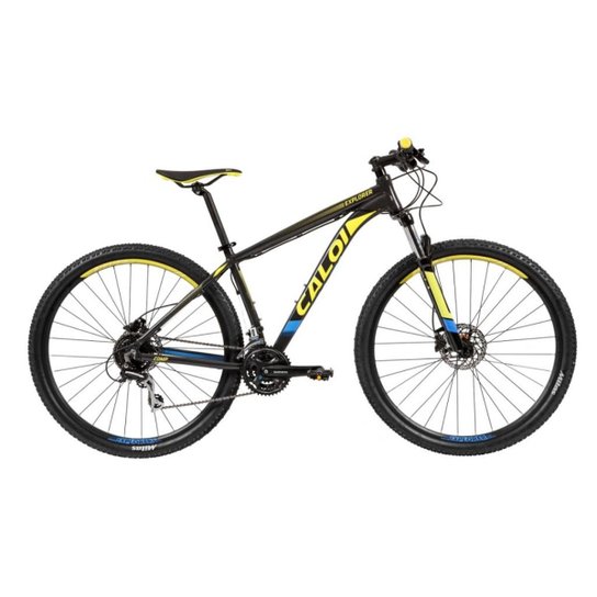 Bicicleta Caloi Explorer Comp 2019 Aro 29 34 Marchas - Preto+Amarelo