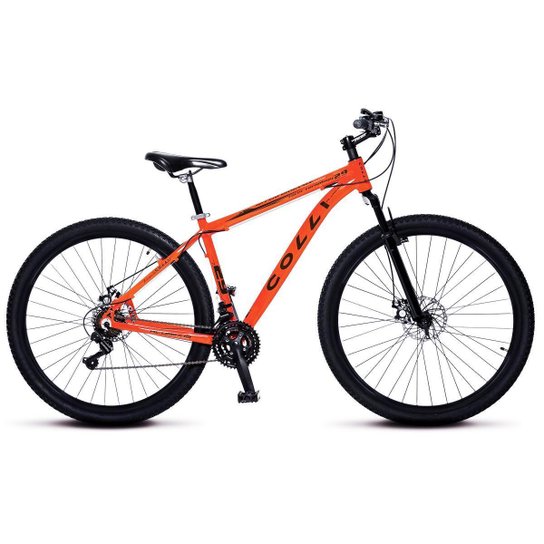 Bicicleta Colli MTB Aro 29 Alum. Kit Shimano 21M Susp. Dianteira Freios a Disco - Laranja