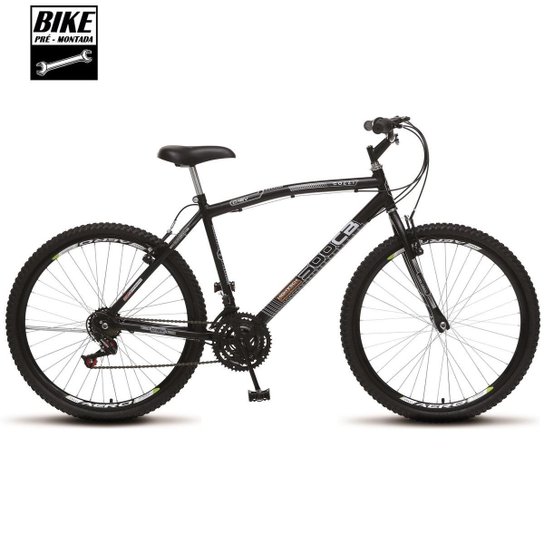 Bicicleta Colli MTB CB500 Aro 26 36 Raias 21 Marchas Freios VBrake - Preto
