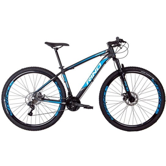 Bicicleta RINO ATACAMA 29 Freio a Disco - Cambios Shimano 24v - Preto+Azul