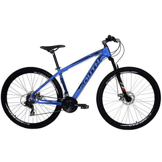 Bicicleta South Legend Aro 29 Alumínio Freio A Disco Câmbio Shimano - Azul+Preto