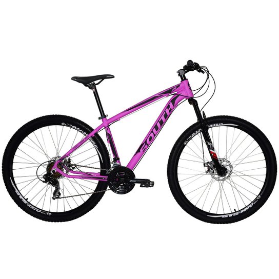 Bicicleta South Legend Aro 29 Alumínio Freio A Disco Câmbio Shimano - Rosa