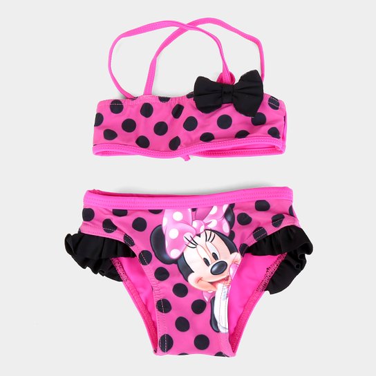 Biquíni Infantil Tip Top Minnie - Pink