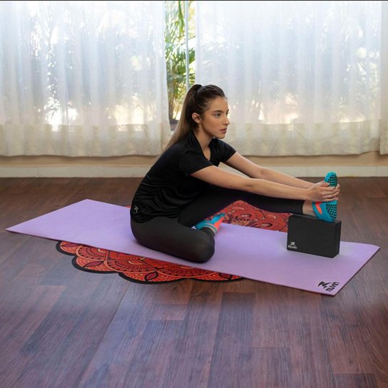 Bloco de Yoga - 22cm x 8cm x 15cm Muvin BLY-200 - Azul