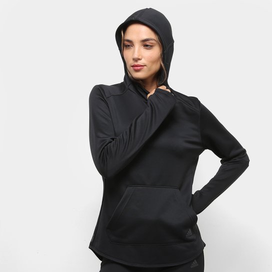 Blusa Adidas Response Manga Longa Feminina - Preto