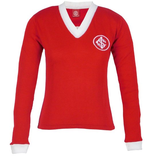 Blusa Internacional Oldoni Retrô Manga Longa Feminina N°3 - Vermelho