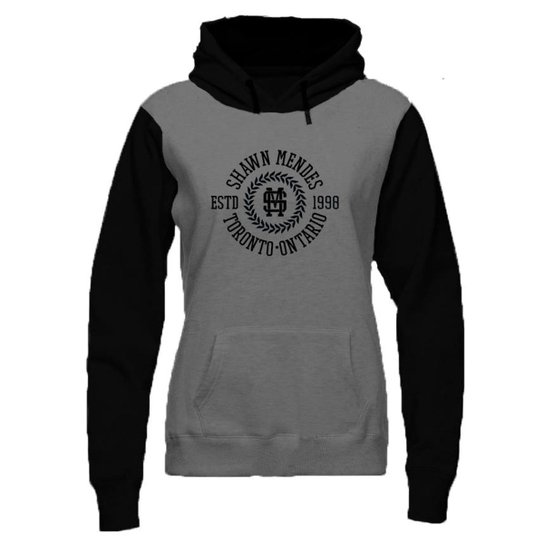 Blusa Moletom VR Shawn Mendes W2095 - Cinza+Preto