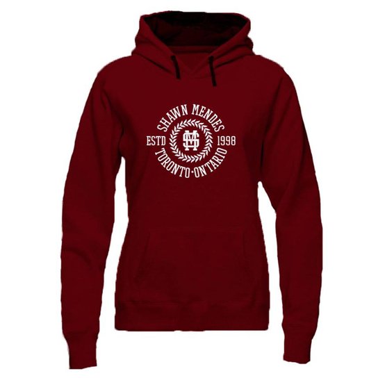 Blusa Moletom VR Shawn Mendes W2095 - Vermelho Escuro