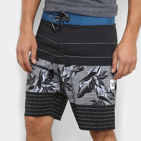 Boardshort Hang Loose Line Up Masculino - Preto