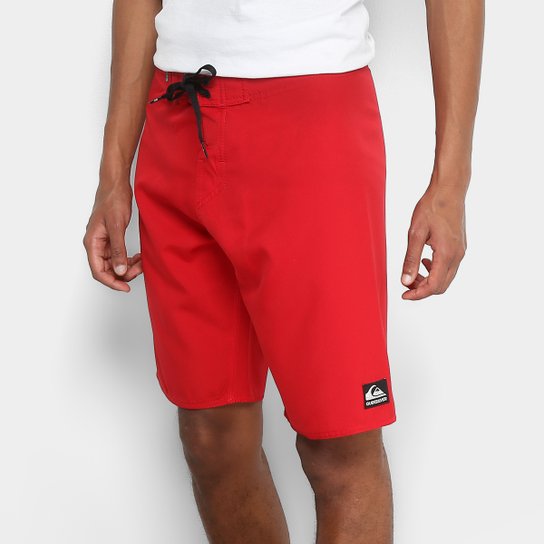 Boardshort Quiksilver Manic Solid Masculino - Vermelho
