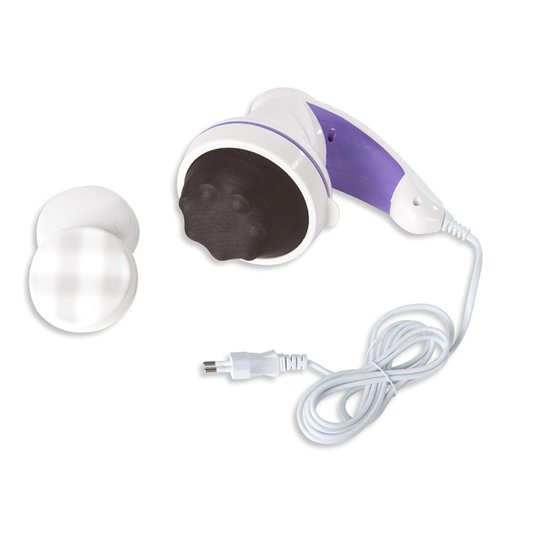 Body Massager Massageador Orbital 220v Supermedy - Branco+Roxo