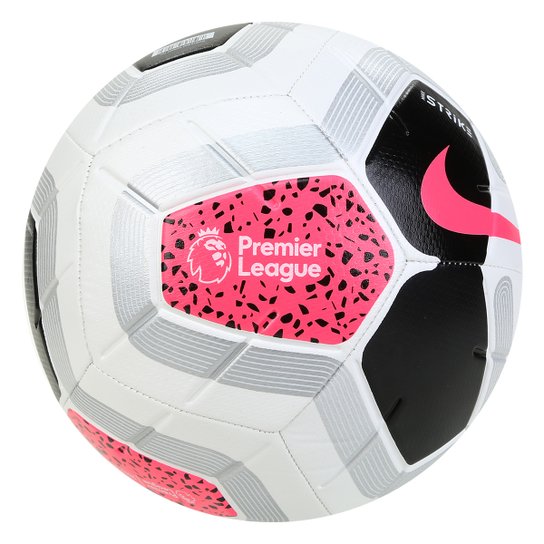 Bola de Futebol Campo Nike Premium League Strike - Branco+Pink