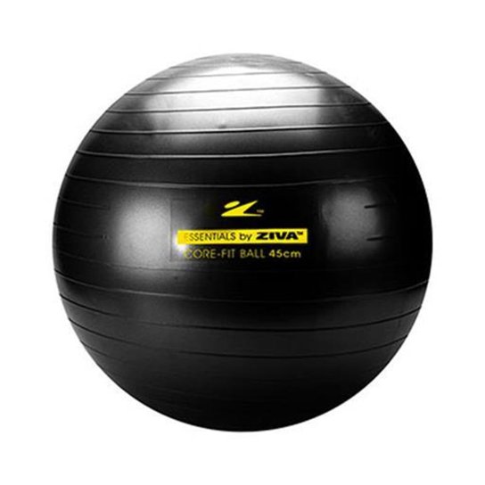 Bola de Pilates 45 cm Funcional Ziva - Preto