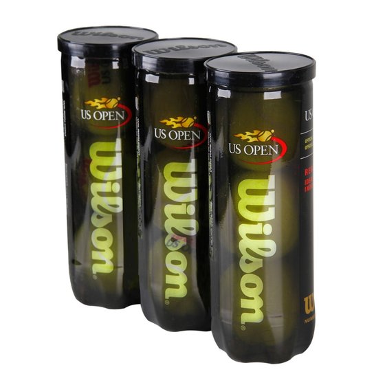 Bola de Tênis Wilson US Open Regular Duty Saibro Pack Com 3 Tubos - Verde Limão