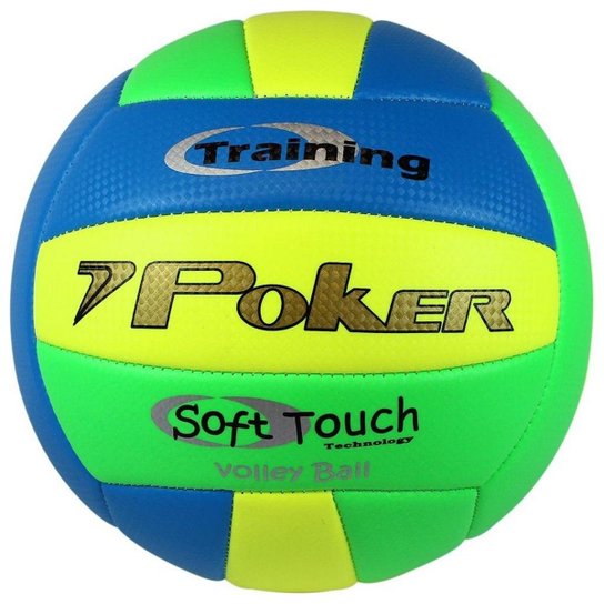 Bola De Volei Poker Training Neon - Amarelo+Verde
