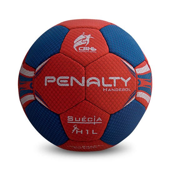 Bola Handebol Penalty H1l Suécia Ultra Grip C/C Infantil - Azul+Vermelho