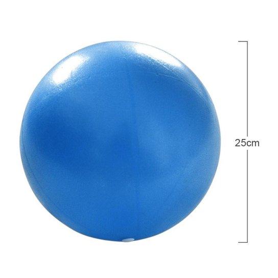 Bola Para Yoga Pilates Fisioterapia Overball 25cm Yangfit - Azul