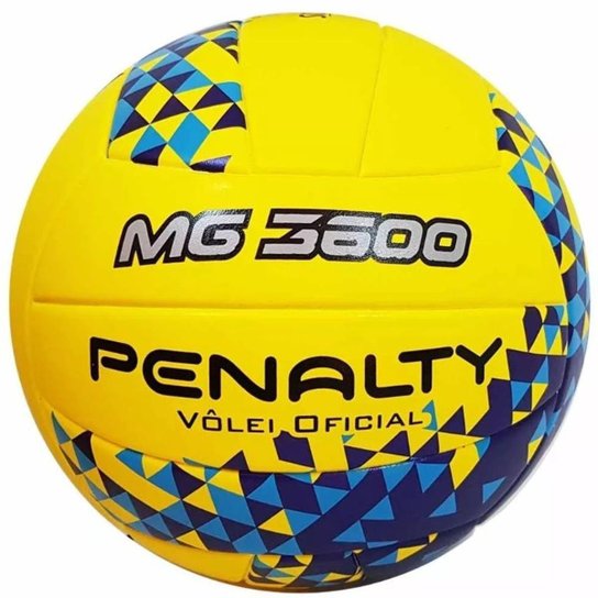 Bola Penalty Volei MG 3600 Fusion VIII - Amarelo+Azul