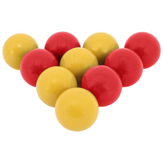 Bolas p/ Snooker Procopio Mata-Mata - Vermelho+Amarelo