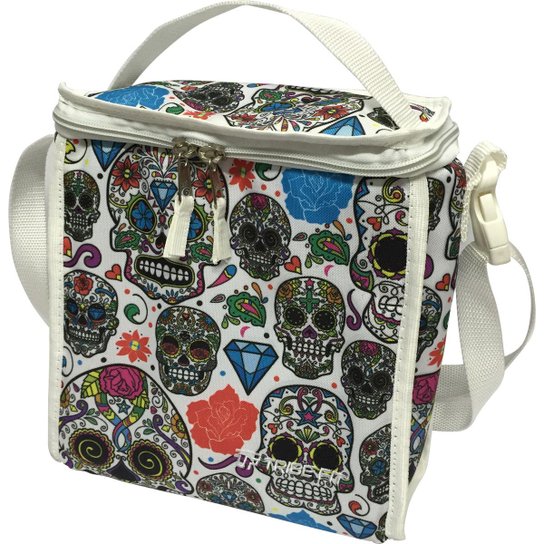 Bolsa Térmica Com Zíper, Alça E Fecho Tic-Tac - Branco
