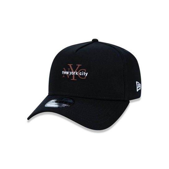 Boné 940 Branded Aba Curva Snapback New Era - Preto